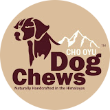 Cho Oyu Dog Chews logo with dog silhouette and Himalayan mountains