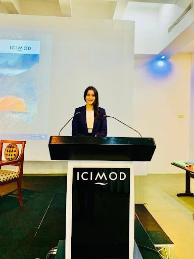 Latika Golyan as a panelist at ICIMOD